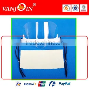 Clear Transparent Sanitary Mask With PERMANENT & DOUBLE SIDED Anti-Fog Shield thumbnail-2