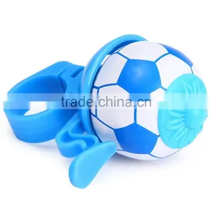 3 Colors Football Bike Bell Bicycle Horn Loud Road MTB Bike Horn Soccer Bicycle Bell Handles Ring Flexible Crisp Sound Handlebar thumbnail-3