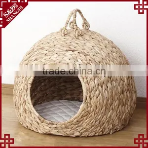 S&D Wholesale Cheap Modern Style Water Hyacinth Eco-friendly Beauty Pet House thumbnail-1