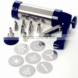 Stainless Steel Biscuit Decorating Cookie Press Maker thumbnail-2