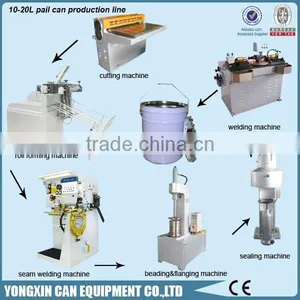 Hot Sell Can Packing Line 10-20L Round Paint Can Making Machine Equipment thumbnail-1