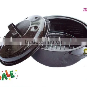28cm Round Enamel Roaster thumbnail-1