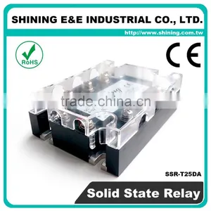 SSR-T25DA CE Approved DC To AC 3 Phase 25A Solid State Relay thumbnail-4