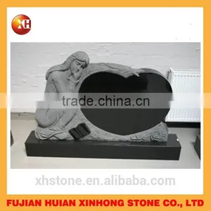 Red Stone Custom-made Gravestone Upright Tombstone Headstone Memori thumbnail-4