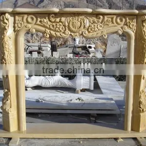 Factory Promotion Marble Fireplace Mantel thumbnail-6