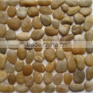 Natural Black River Pebbles Stone Mosaic Paver thumbnail-3
