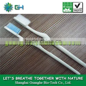 100% Compostable PLA Hotel Disposable Toothbrush thumbnail-1