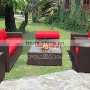 OUTDOOR GARDEN PE FLAT RATTAN SOFA SET thumbnail-1