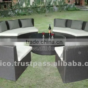 Outdoor Round Sofa Set thumbnail-1