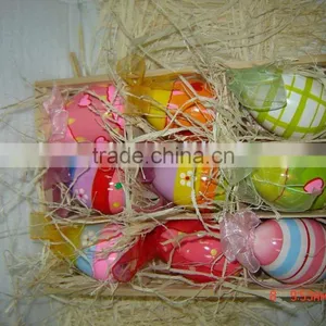 Pottery Egg Hanging Deco-terracotta Painting Egg for Easter Gifts thumbnail-1