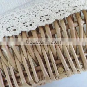 Cheap Wicker Knitting Shallow Wicker Bread Baskets thumbnail-4