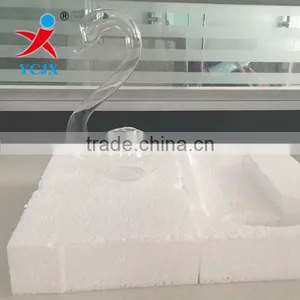 Wedding Decoration Gift Hand Blown Clear Glass Swan Vase thumbnail-2
