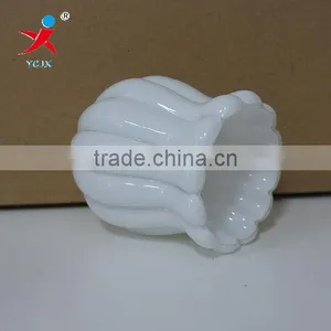 Shiny Opal Glass Lampshades With Lines/OEM Service For Blown Lampshades thumbnail-1