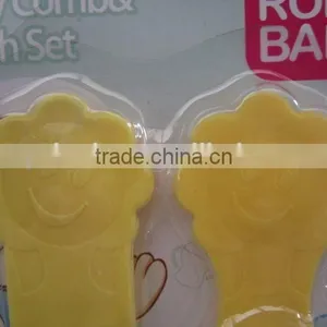 Plum Blossom Shaped Comb With Brush for Children/plastic Hair Brush thumbnail-2