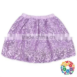Girls Boutique Clothing Wholesale Bling Bling Lavender Sequin Baby Tutu Skirt Girl Skirts Kids thumbnail-1