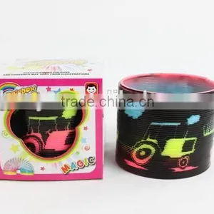 Plastic Magic Rainbow Spring Toys With Printed Car/hot Sale Rainbow Circle thumbnail-1