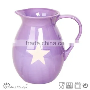 Hot Selling Delicate Star Stoneware Houseware Ceramic Pitcher thumbnail-2