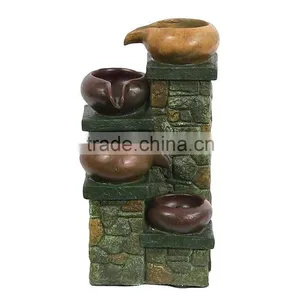 Brick Steps Tabletop Fountain With LED Light thumbnail-1