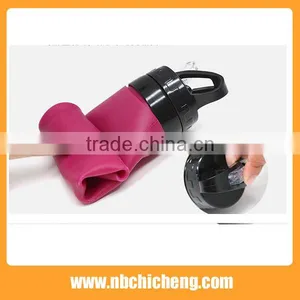BPA Free Drink Foldable Joyshaker Bottle Collapsible Silicone Travel Water Bottle thumbnail-1