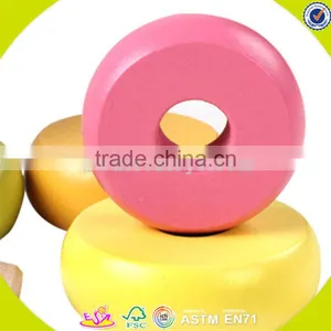 Wholesale Baby Wooden Stacking Rings Toy Educational Rainbow Tower Kids Wooden Stacking Rings Toy Bring Fun W13D117 thumbnail-5