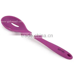 SP-1060 100% Food Safe Grade Heat Resistant Silicone Slotted Spoon thumbnail-1
