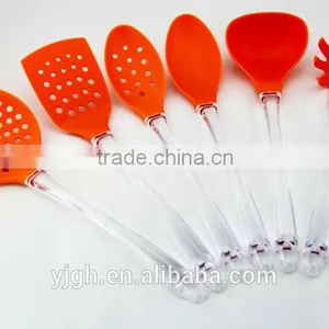 European Hot Nylon Kitchen Ware 6 pc 14 Inch Lucid Handle Nylon Cookware in Orange thumbnail-1