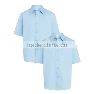 Boys' Easy Care Short Sleeve School Shirt,Custom School Uniforms Clothing Apparel Manufacturer Guangzhou thumbnail-4