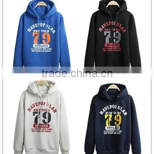 Fashion Printed Custom 100% Cotton Mens Hoodies thumbnail-1
