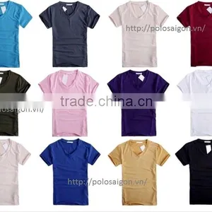 V NECK T SHIRT 100% COTTON thumbnail-6