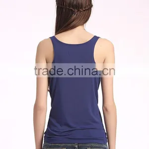 Plain Cotton Comfortable Women Tank Tops Wholesale thumbnail-4