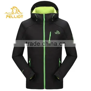 2016 New Style Waterproof Windproof and Breathable Men Hoody Softshell Jacket With Fleece Lining thumbnail-1