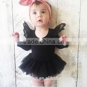 Chinese Clothing Manufacturers Australia Style Cotton Ruffle Lace Baby Girl Clothes thumbnail-1