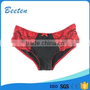 Best Design Knitted Lady Underwear Women Panties Sexy With Lace thumbnail-4