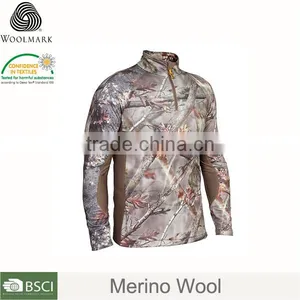 Custom-made Merino Wool Tshirt, Custom-made Hunting Camo Clothing thumbnail-1