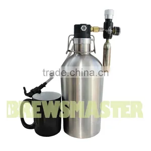 ULTIMATE Double Wall Insulated Beer Growler -2L Drafto Kit thumbnail-6
