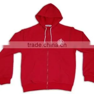 High Quality Promotional Men's Hoodies CVC/TC Fleece Plain Hoodie thumbnail-5