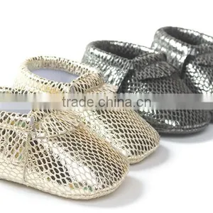 Shinning Leather Moccasins Shoes for Baby, Baby PU Shining Moccains thumbnail-2