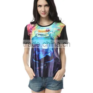Europe and the United States Selling Digital Casual Women's Short Sleeve T-shirt thumbnail-5