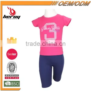 Wholesale T Shirt and Shorts Summer Clothes for Children 2017 thumbnail-1