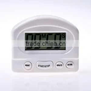 LED Digital Kitchen Countdown With Stand White Kitchen Timer Practical Cooking Timer Alarm Clock thumbnail-2