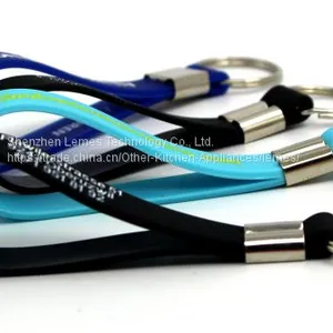 Promotional Beautiful Fashion Design Custom Silicone Key Chains thumbnail-2