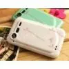 Environmental Protection Polypropylene Resin White / Green Protective Phone Covers For HTC thumbnail-1
