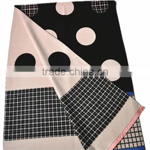 Classic Jacquard Cashmere Dot Houndstooth Long Thick Winter Scarf Shawl thumbnail-6