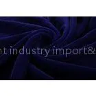 Vintage Blue Micro Velvet Fabric / Patterned Velvet Dress Fabric thumbnail-1