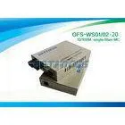 Black Single Ethernet Fiber Optic Converter128K 10 / 100M UTP Connector thumbnail-1