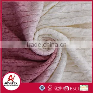 Super Soft 100% Acrylic Assorted Cable Knit Baby Throw Blanket thumbnail-6