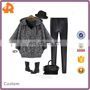 Fashion Jackets Women Europe Loose Short Jacket Batwing Sleeve thumbnail-1