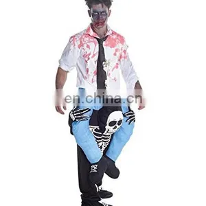 Horror Piggyback Shoulder Ride Pick Me Up Skeleton Costume thumbnail-4