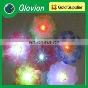 Hot Sale Led Flashing Brooch Colorful Flower Brooch Handmade Flower Brooches thumbnail-2