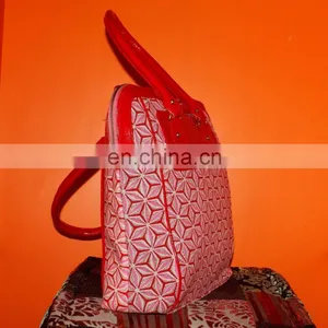 Indian Handmade Red Colour Woman Luxury Bag thumbnail-2